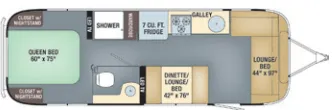 2018 Airstream Flying Cloud 28RB - Floor plan