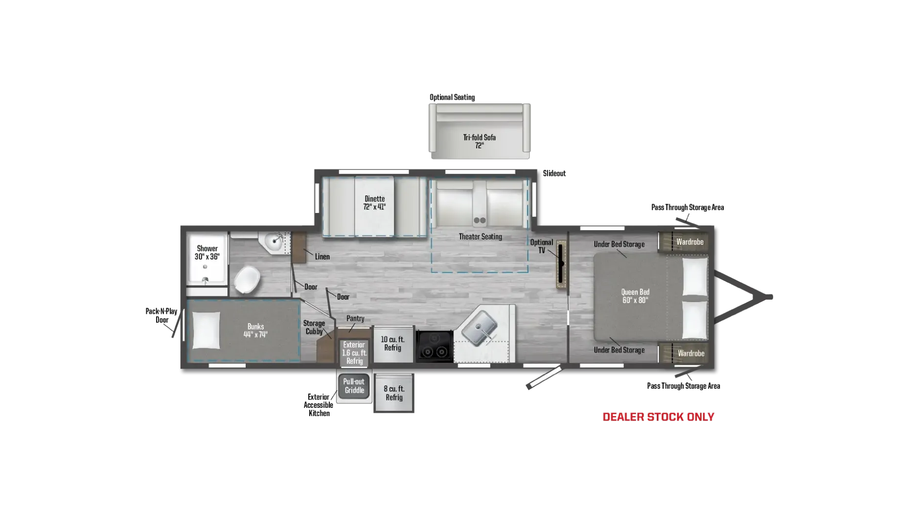 Winnebago Access 30BH floor plan