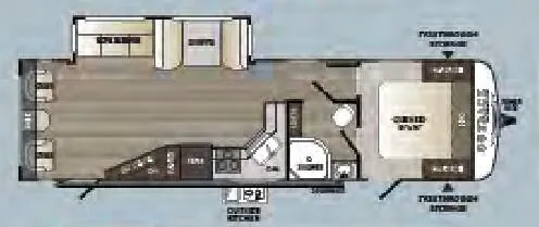 Keystone Outback Ultra-Lite 299URL floor plan
