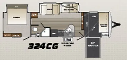 Keystone Outback 324CG floor plan