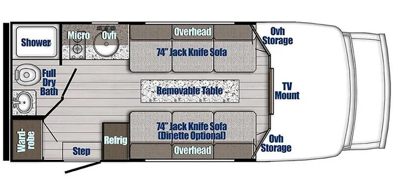 Gulf Stream BT Cruiser 5220 floor plan