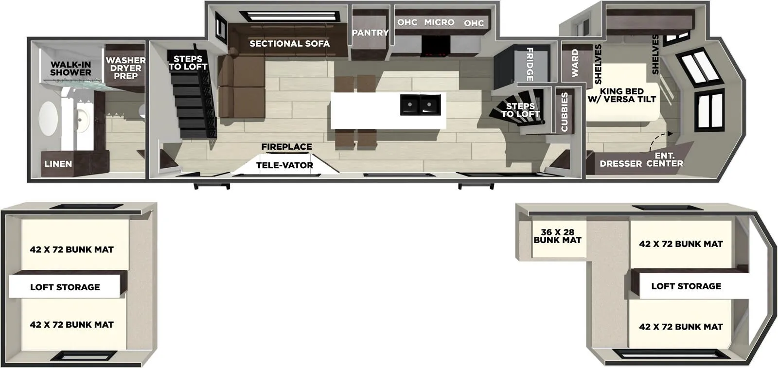 Forest River Wildwood Grand Lodge 42ICE floor plan