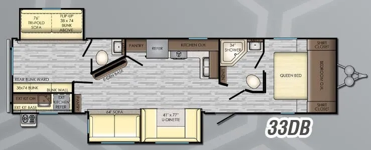 CrossRoads Volante 33DB floor plan