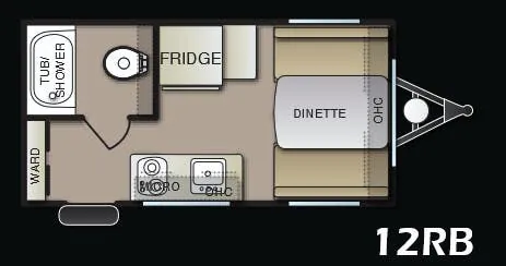 Pacific Coachworks Panther Mini 12RB floor plan