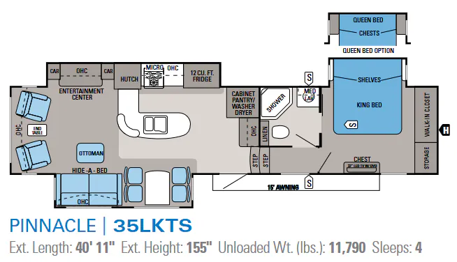 Jayco Pinnacle 35LKTS floor plan