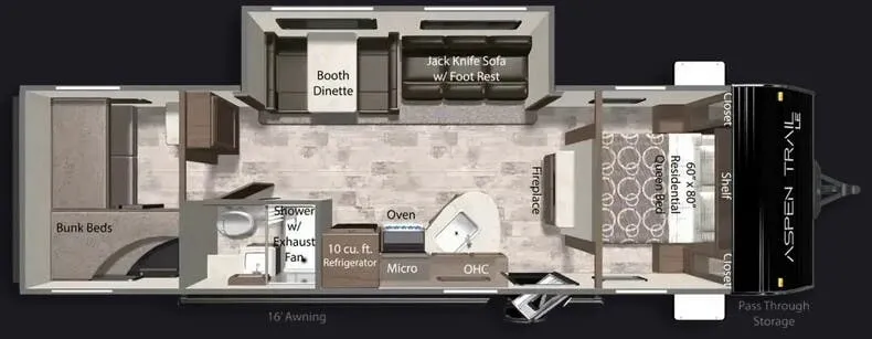 Dutchmen Aspen Trail LE 29BH floor plan