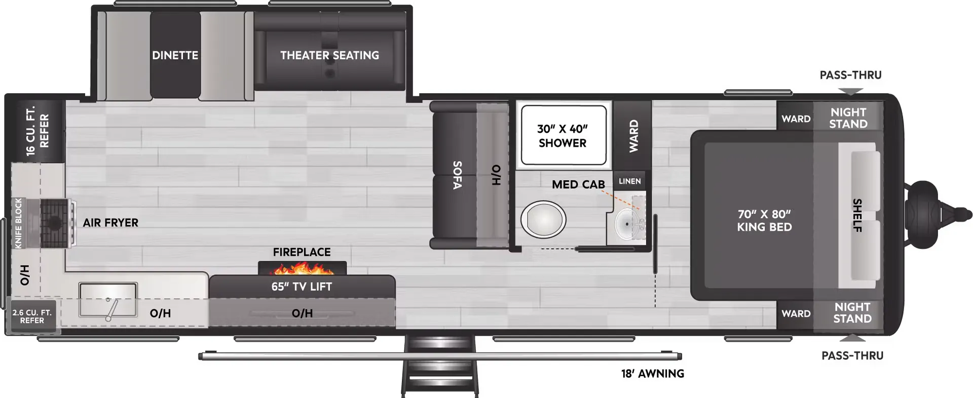 Keystone Coleman Lantern 29RKS floor plan