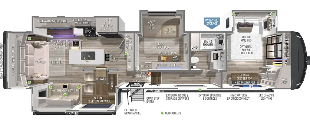 2025 Brinkley BRINKLEY USED 3610 floor plan