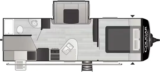 2020 Keystone Cougar Half-Ton 25BHSWE - Floor plan