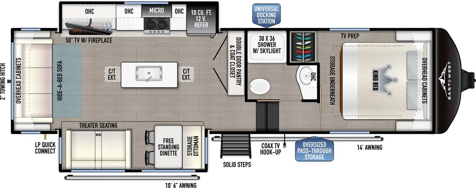 East to West Blackthorn 28RL floor plan
