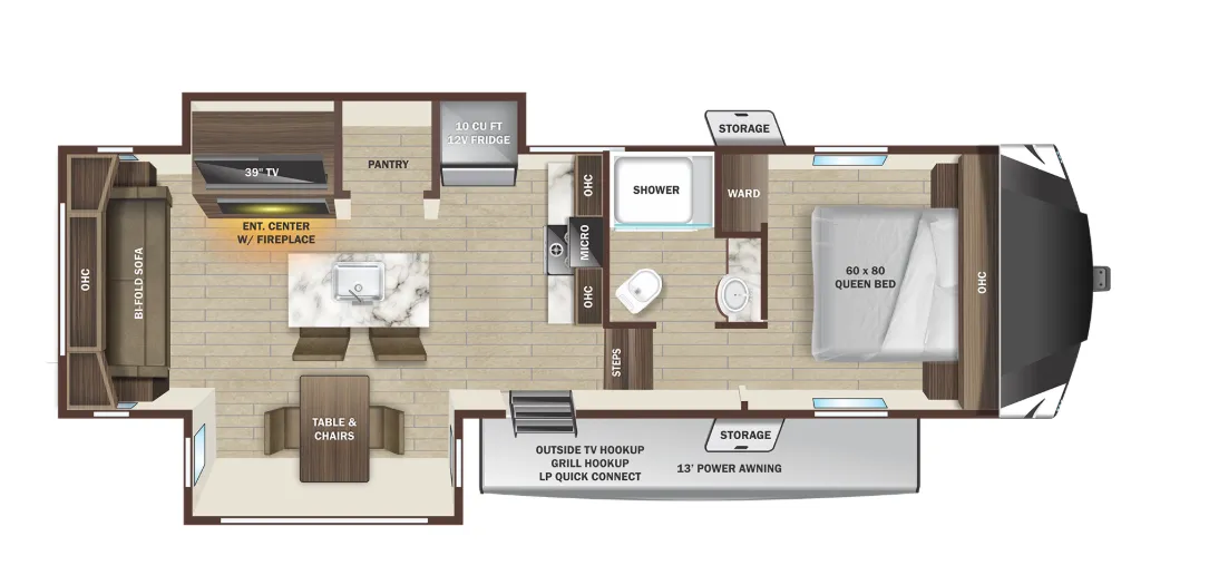 Highland Ridge Silverstar Light Duty 244RLS floor plan