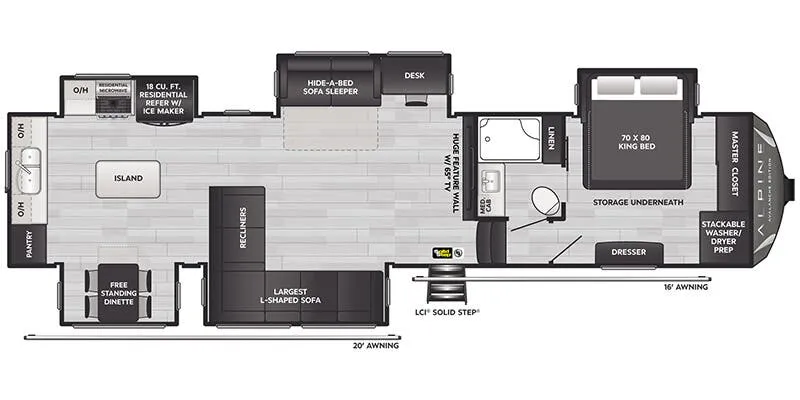 2025 Keystone Alpine Avalanche Edition 366LS - Floor plan