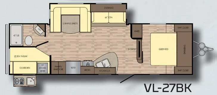 CrossRoads Volante 27BK floor plan