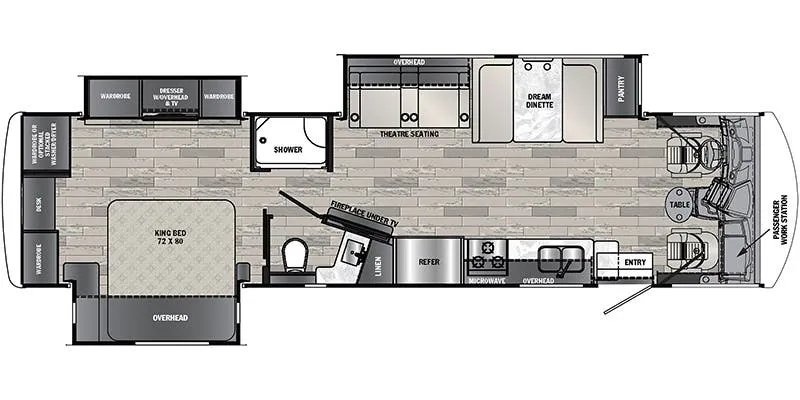 Forest River Georgetown 5 Series GT5 34M5 floor plan