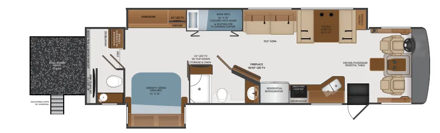 Fleetwood Southwind 37FP floor plan