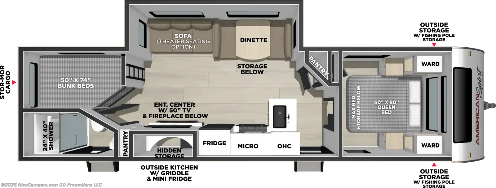 2027 Coachmen American Spirit 2963BH - Photo 3