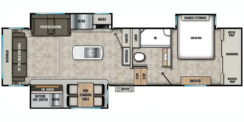 2027 Coachmen Chaparral 298RLS floor plan