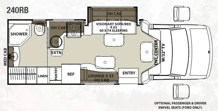 Coachmen Concord 240RB floor plan