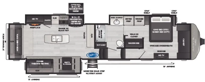 Keystone Montana 3813MS floor plan