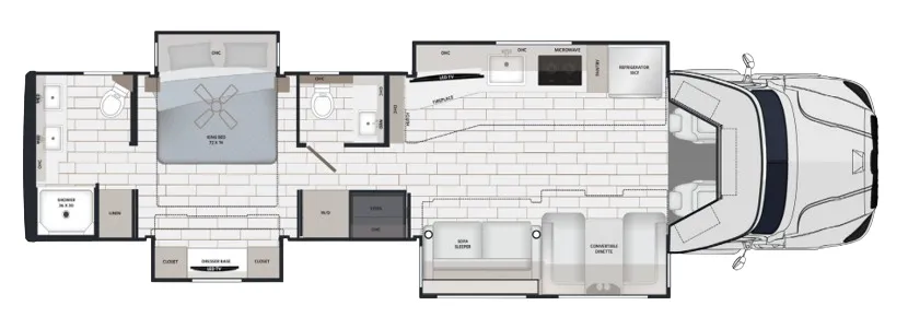 2027 Renegade Explorer 42RB floor plan