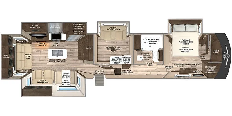 Vanleigh PineCrest 392MBP floor plan