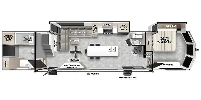 2024 Forest River Salem Grand Villa 44VIEW floor plan