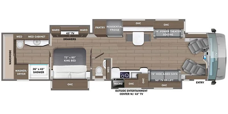 Entegra Coach Anthem 44V floor plan