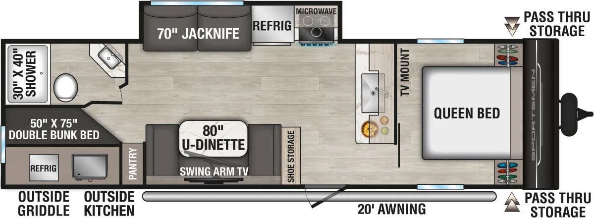 K-Z Sportsmen SE 291BHKSE floor plan