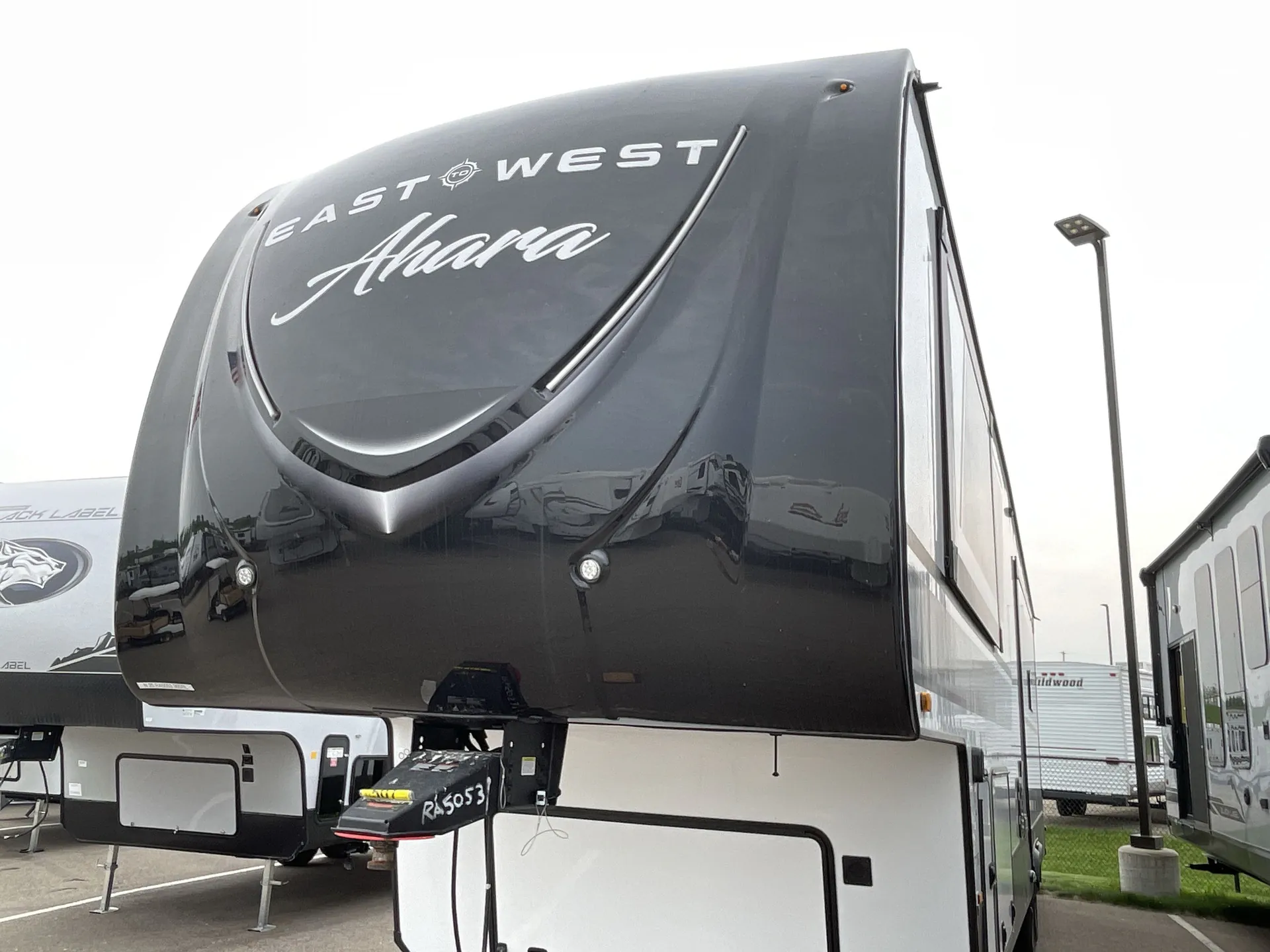 2025 East to West Ahara 365RL — fridge open
