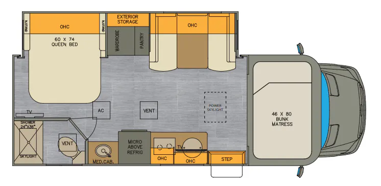Renegade RV Vienna 25VFWC floor plan