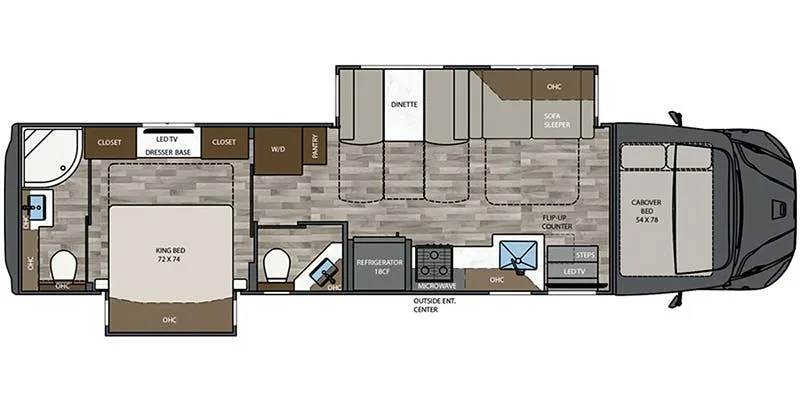 2024 Renegade RV Valencia 38RB - Floor plan