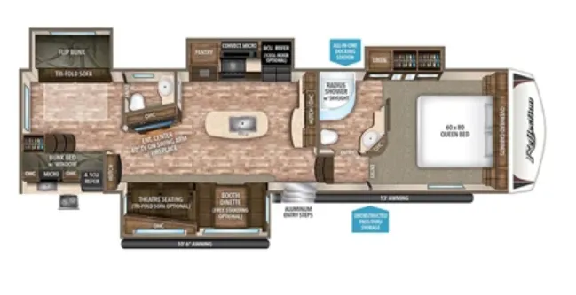 Grand Design Reflection 311BHS floor plan