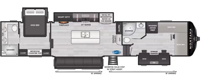 2025 Keystone Montana High Country 397FB - Floor plan