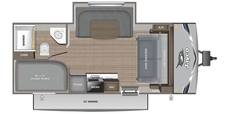 2026 Jayco Jay Flight SLX 197MB - Floor plan