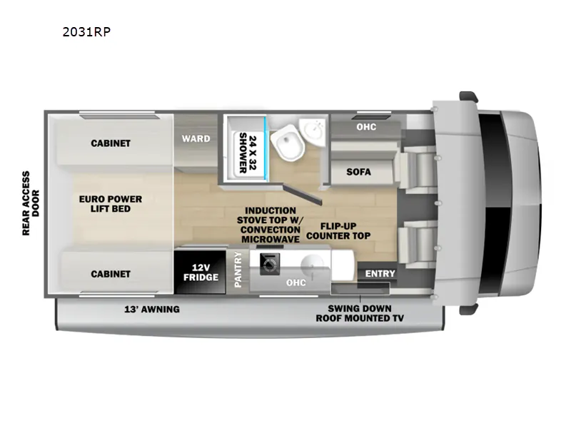 2025 Forest River Forester PM 2031RP - Floor plan