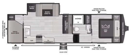 2027 Keystone Cougar Sport 2700BH floor plan