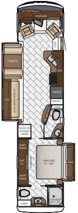 Newmar Canyon Star 3710 floor plan