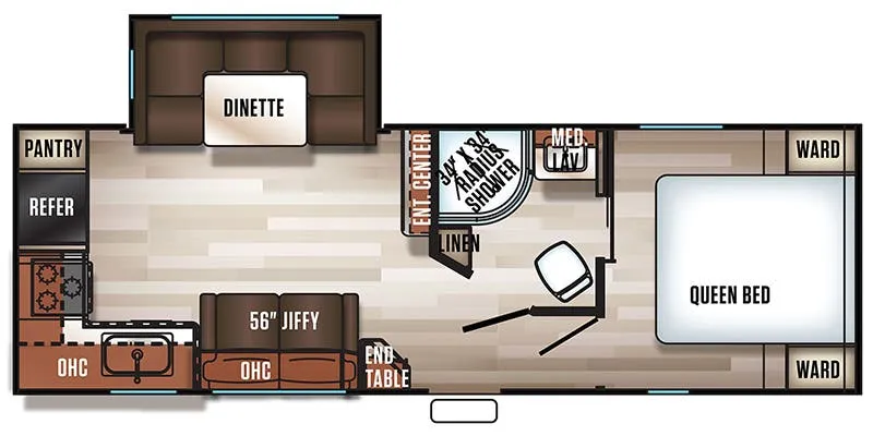 2019 Forest River Cherokee 251RK - Floor plan