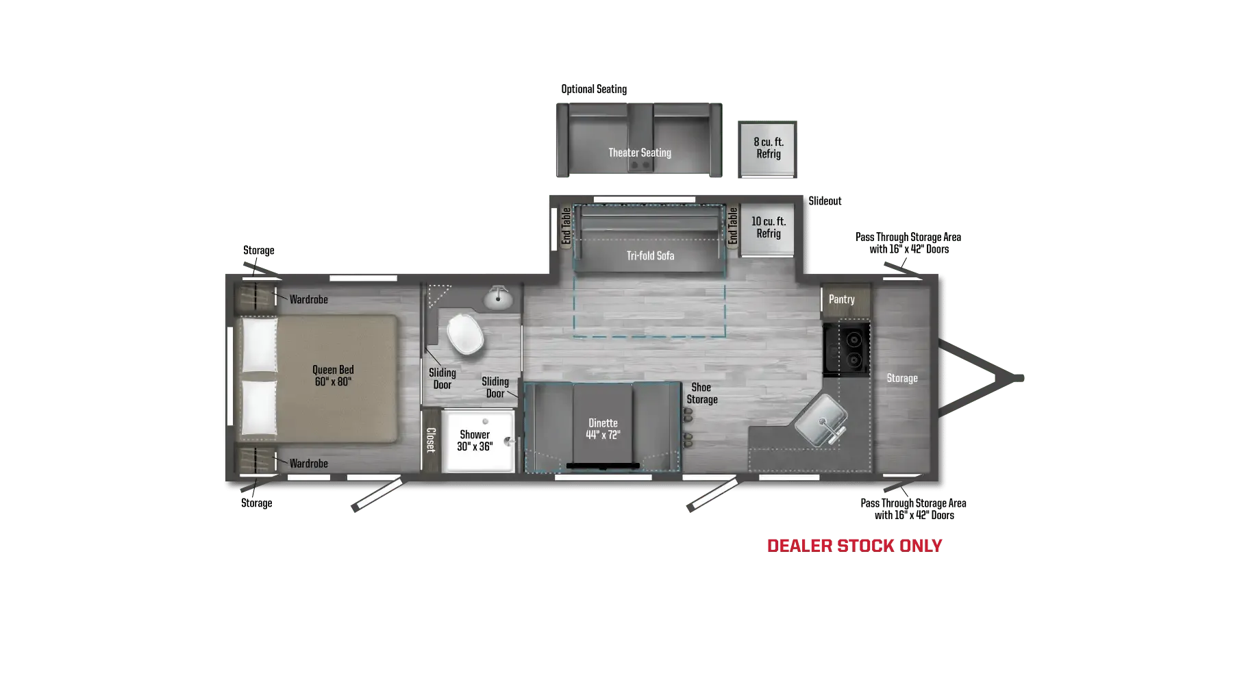 Winnebago Minnie 2832FK floor plan