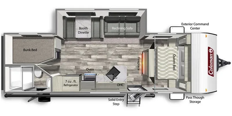 2023 Dutchmen Coleman Lantern 263BHWE - Floor plan