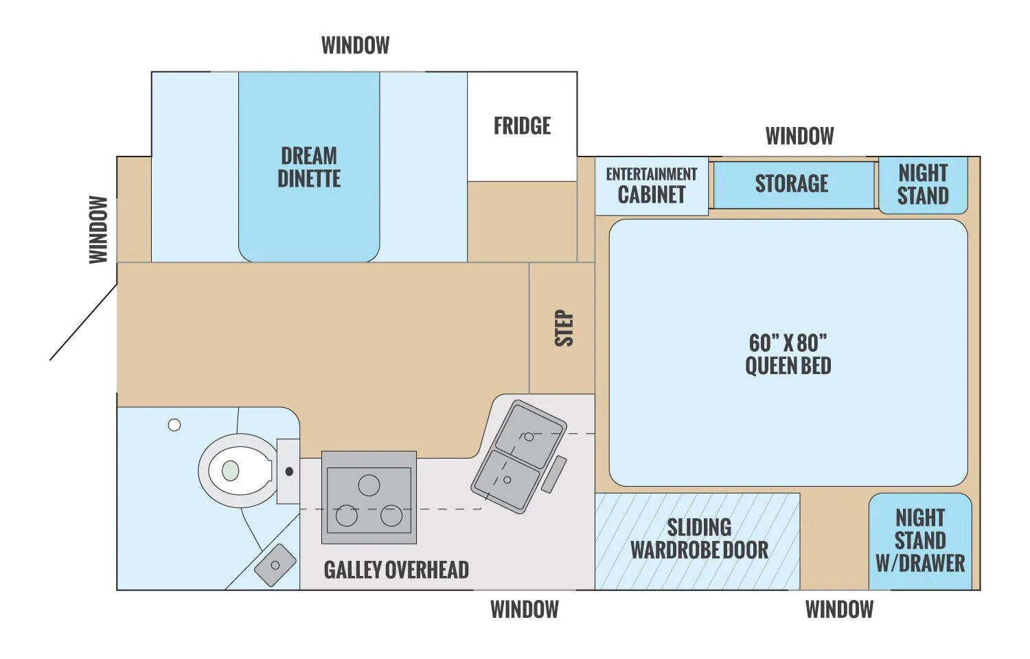 2027 Adventurer Adventurer 89RBS - Floor plan