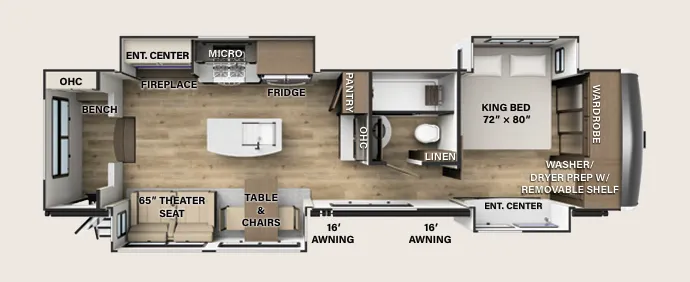 Palomino River Ranch 391MK floor plan