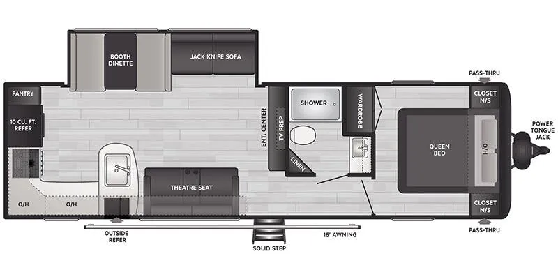 Keystone Springdale West 280RKWE floor plan