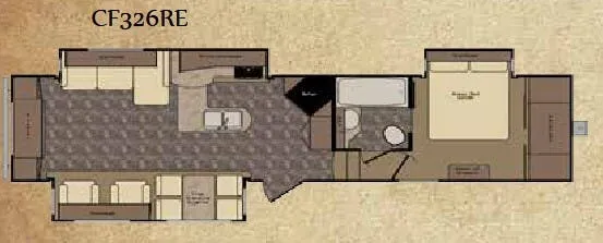 2015 CrossRoads Cruiser CF326RE floor plan