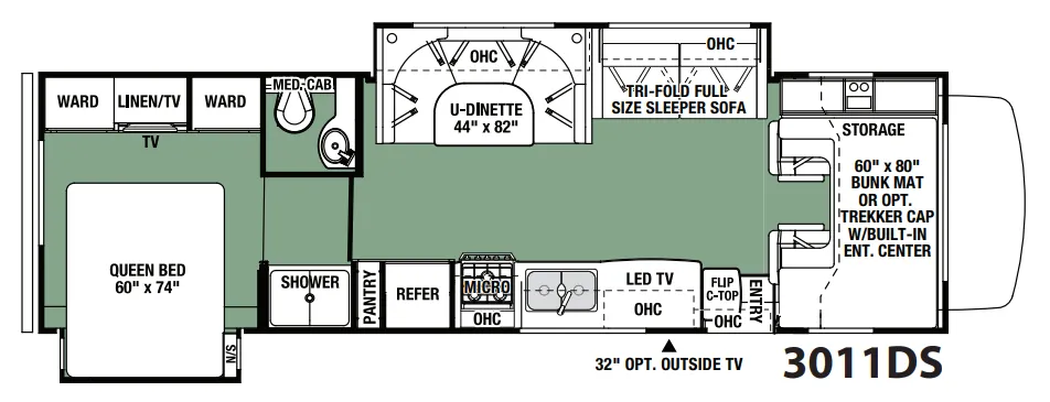 Forest River Forester 3011DS floor plan
