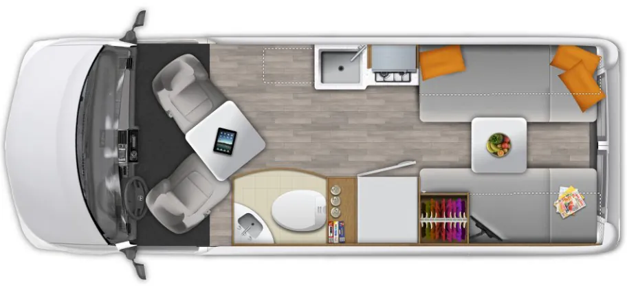 Roadtrek Chase Base floor plan