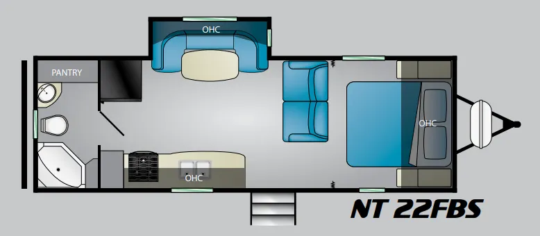 2020 Heartland North Trail 22FBS - Floor plan