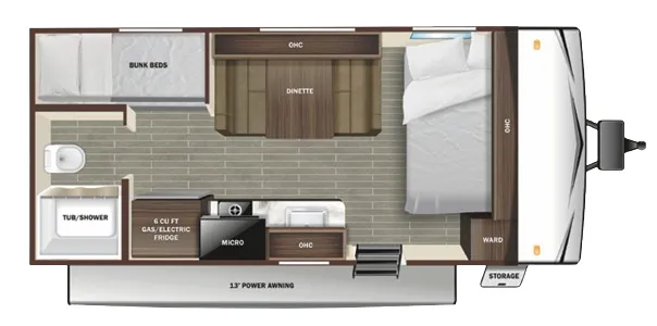 Starcraft Autumn Ridge 19BH floor plan