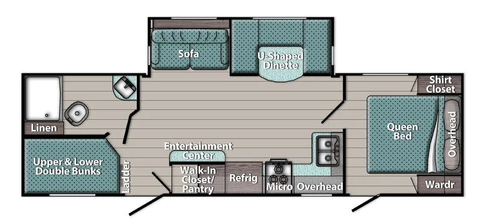 Gulf Stream Trailmaster Supreme 276BHS floor plan