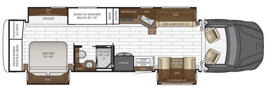 2026 Newmar Super Star 4140 - Floor plan